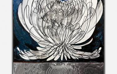"Seraphim" 150x100cm acrylic, aluminium, mixed media 